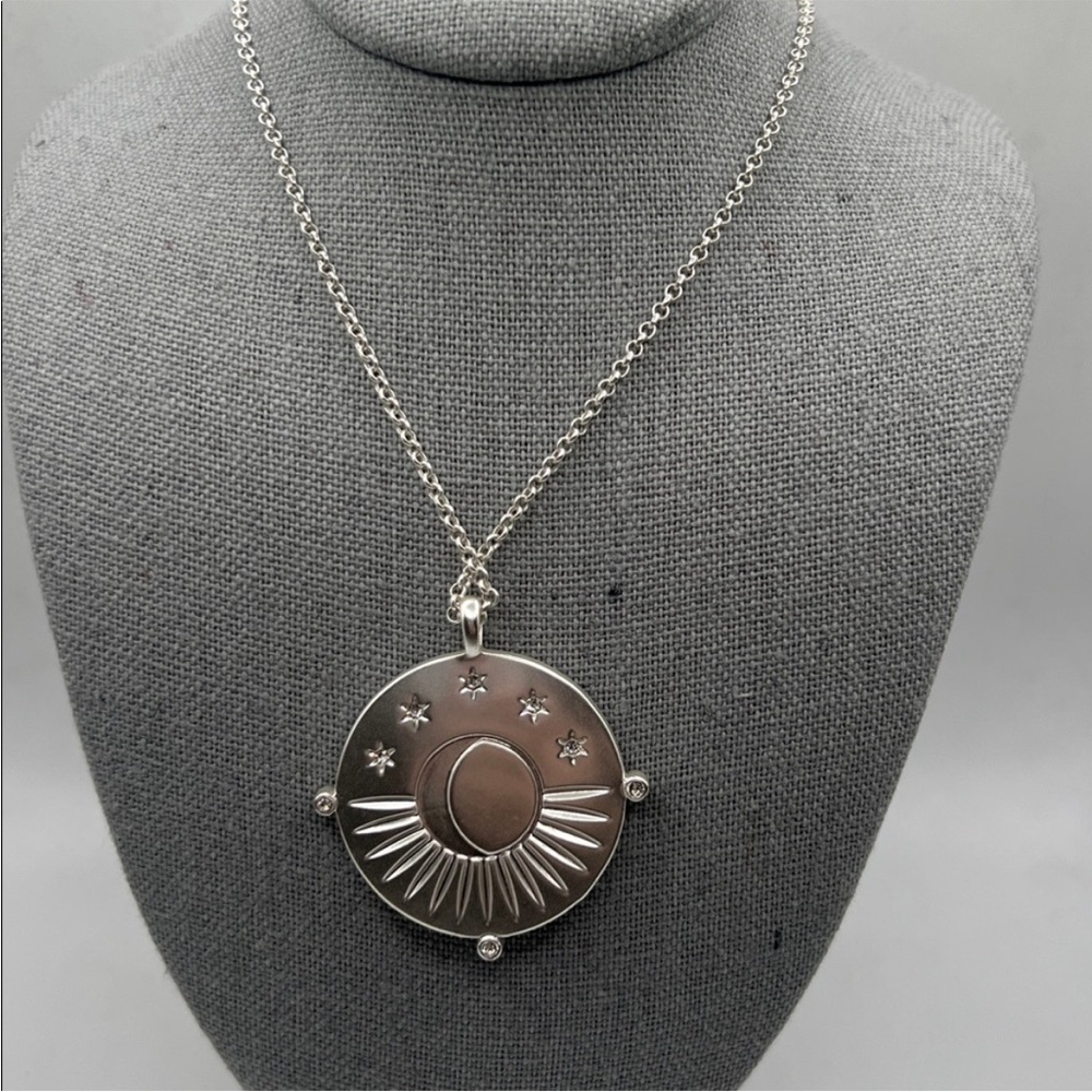 Lucky Brand Silver Pendant Necklace 22” 22 inches
